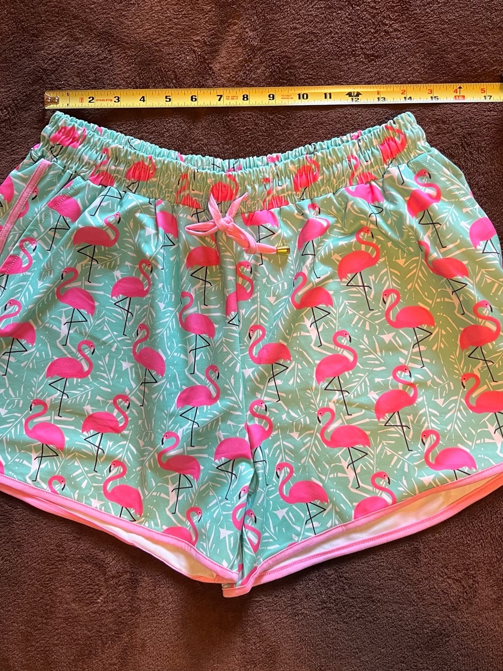 Jess Lea Pink Flamingo Print Women’s Lounge Shorts size 2xl